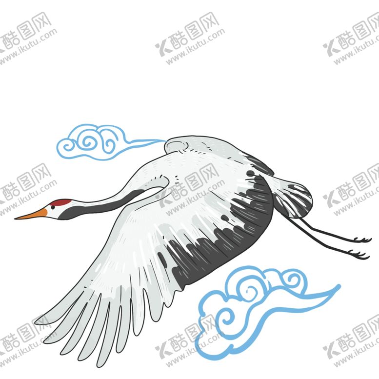 编号：83380104201953332305【酷图网】源文件下载-水墨仙鹤