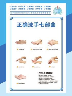 正确洗手七部曲
