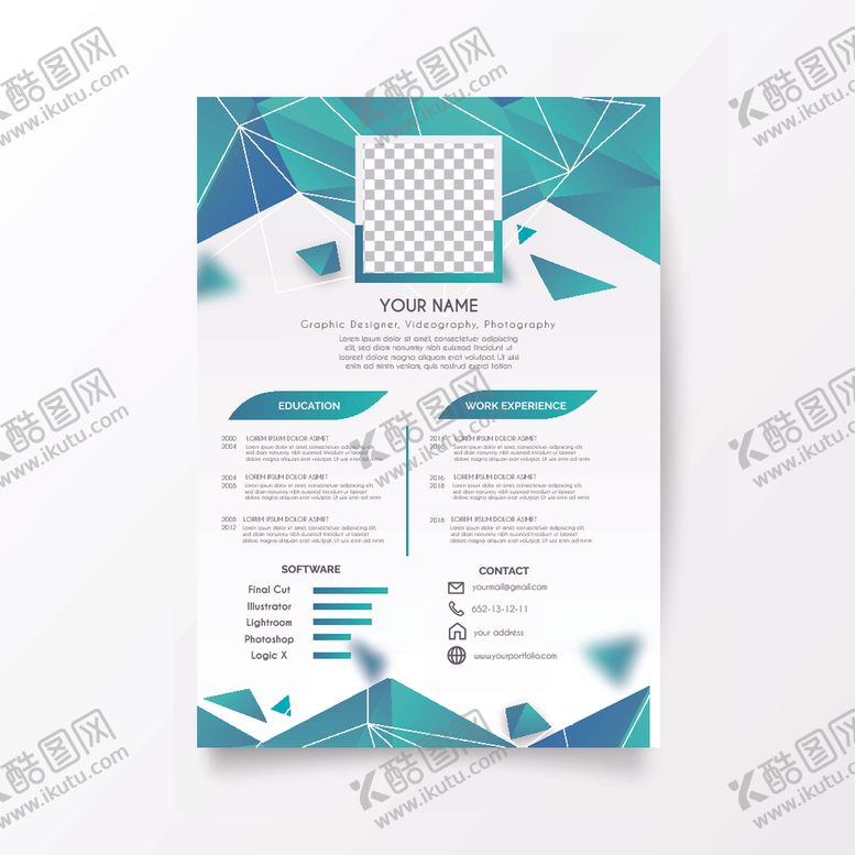 编号：62111209221643114953【酷图网】源文件下载-简历模板