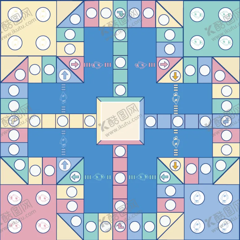 编号：79683910211321081116【酷图网】源文件下载-飞行棋盘
