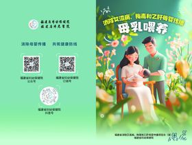 消除艾梅乙母婴传播母乳喂养传单