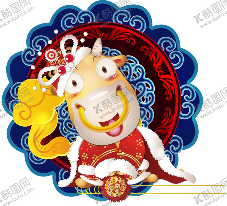 编号：47537105082016562344【酷图网】源文件下载-卡通牛形象