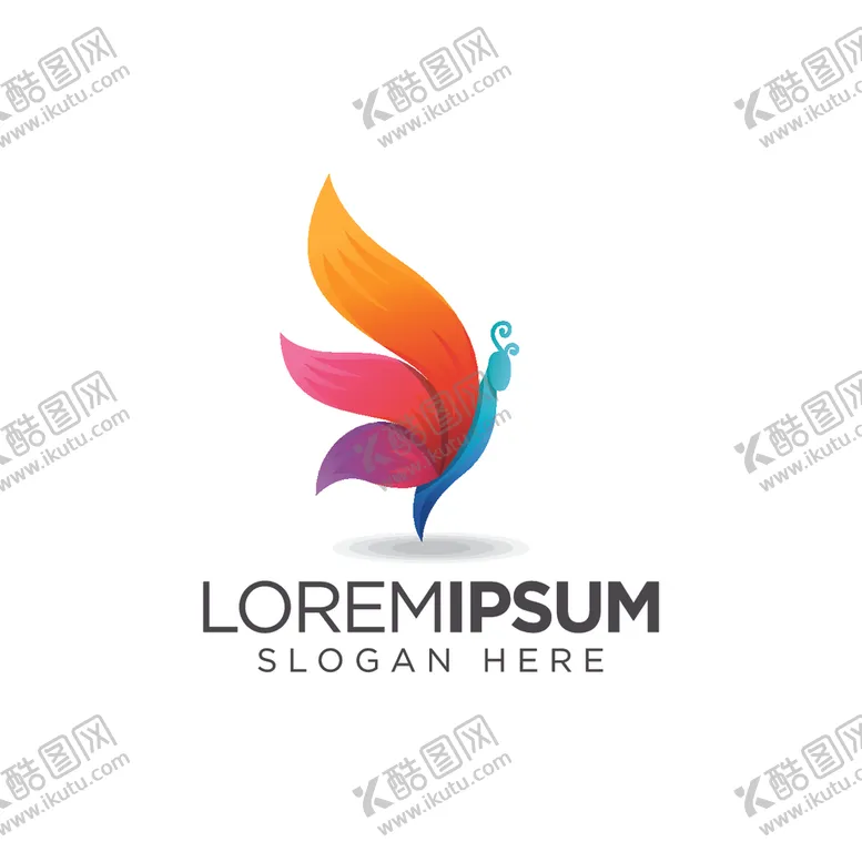 编号：36687806272349123608【酷图网】源文件下载-蝴蝶logo