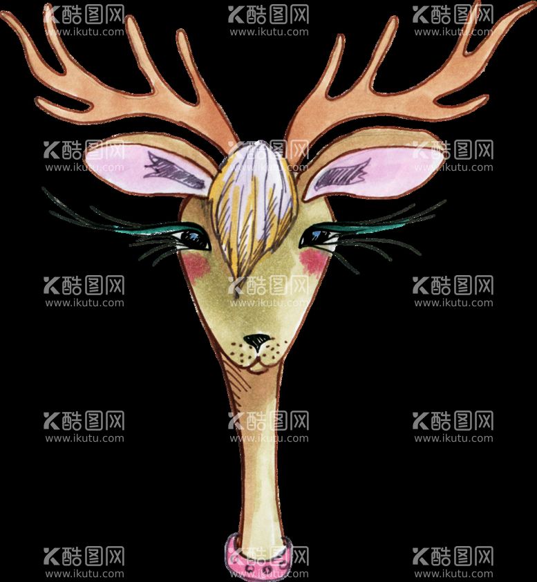 编号：32691709220943583287【酷图网】源文件下载-圣诞节时尚鹿 