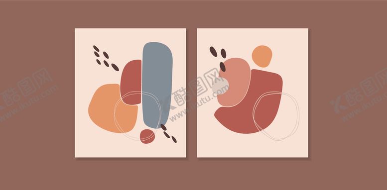 编号：46901710030555507114【酷图网】源文件下载-抽象几何装饰画组合