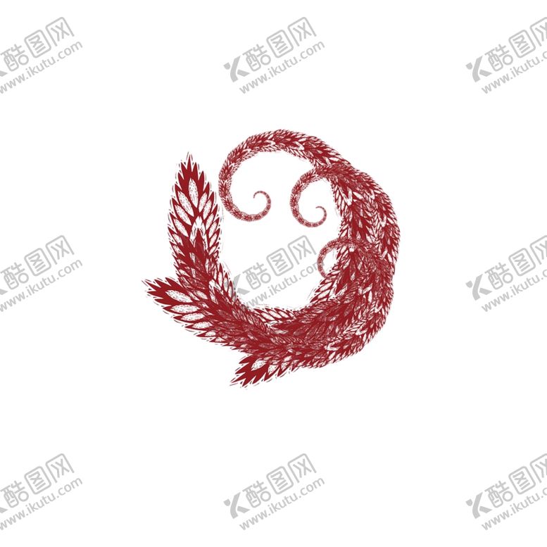 编号：36107606250000545946【酷图网】源文件下载-旋转图案红色花纹设计