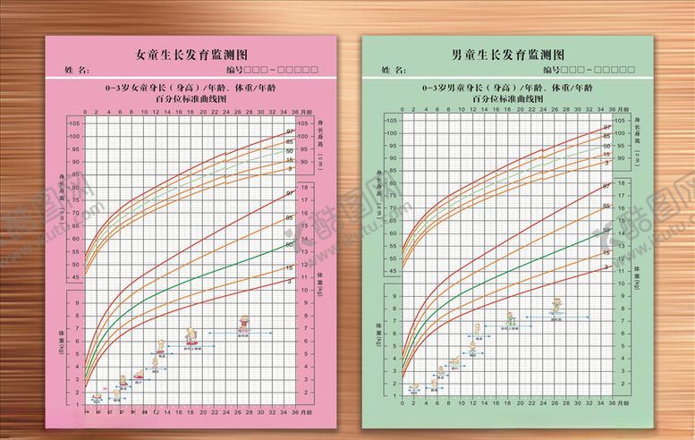 编号：78936205100451217149【酷图网】源文件下载-男生女生生长发育检测图