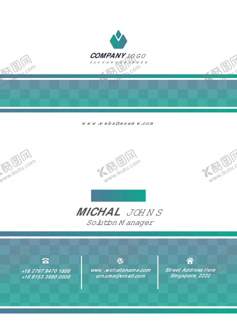 编号：36697709210032503265【酷图网】源文件下载-矢量名片模板