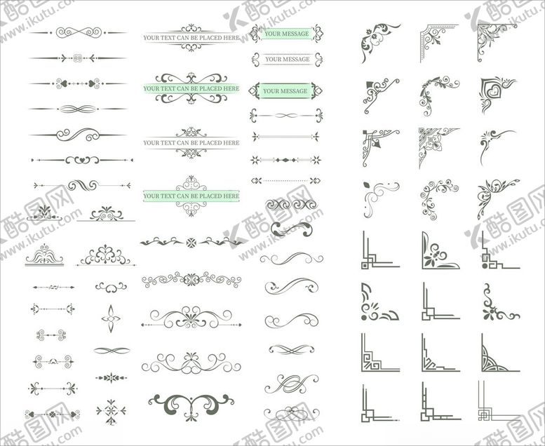 编号：93507704030730119318【酷图网】源文件下载-花纹边框