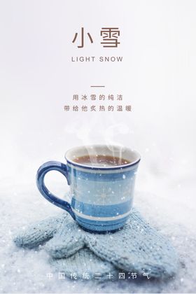 大雪小雪节气海报