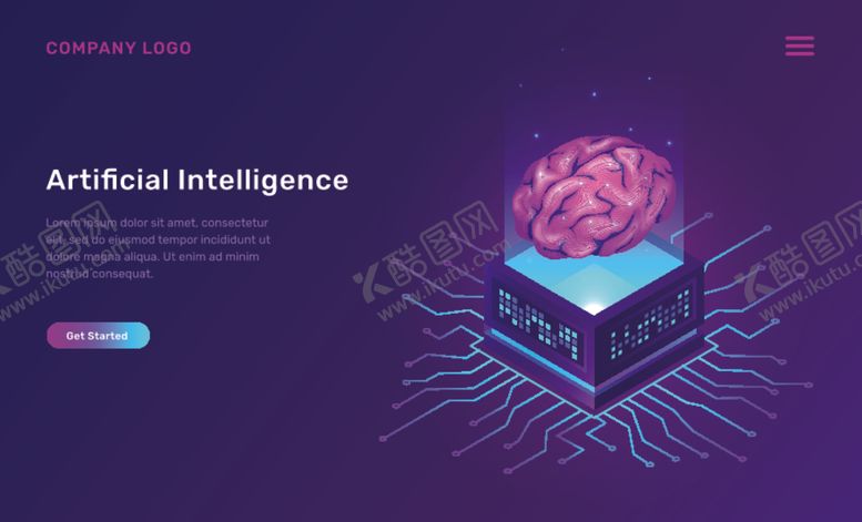 编号：89331909210628338101【酷图网】源文件下载-AI人工智能背景模板