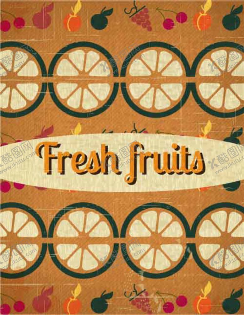 编号：35433209092348321431【酷图网】源文件下载-橙子橙半水果素材海报背景复古