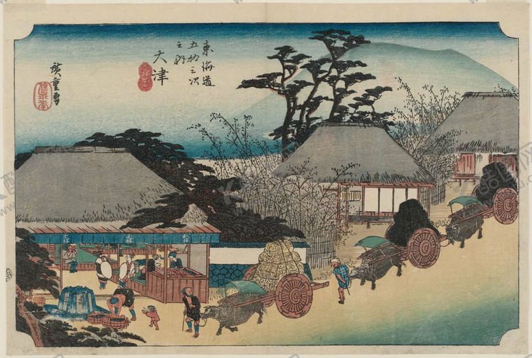 编号：32429605062351055606【酷图网】源文件下载-日本街景风景浮世绘