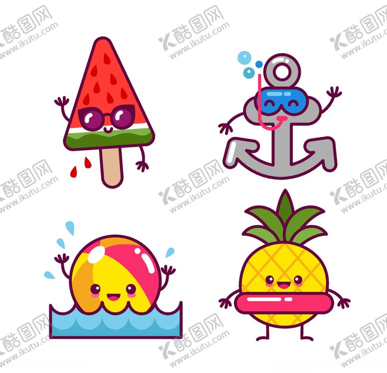 编号：30353610312107176709【酷图网】源文件下载-夏日元素