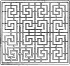 镂空花图案古典边隔断边框