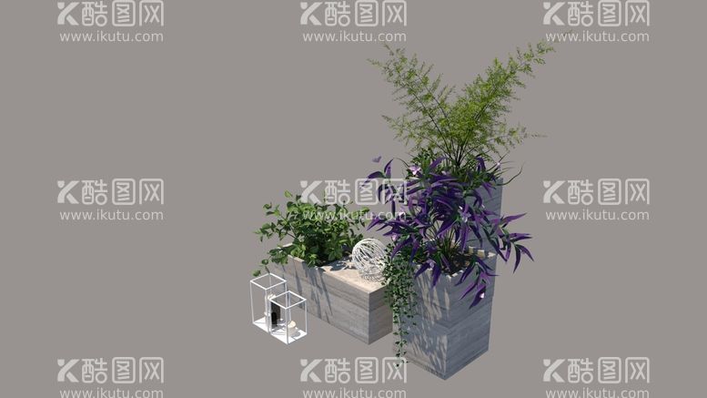 编号：83578111230452191713【酷图网】源文件下载-植物小景模型