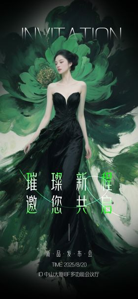 医美邀请函宣传系列海报