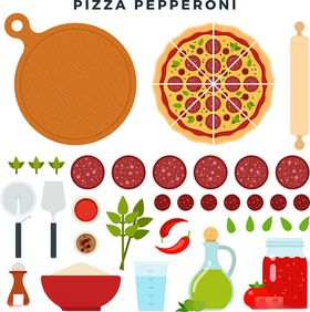 披萨制作素材集合