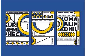 复古风格字母图案设计