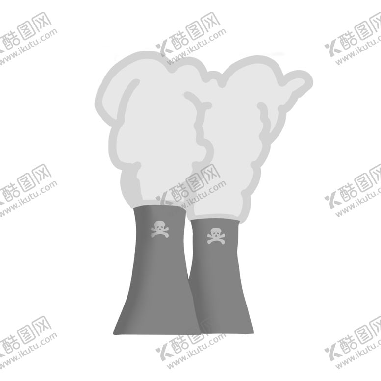 编号：53367304221249357677【酷图网】源文件下载-手绘大气污染烟囱元素