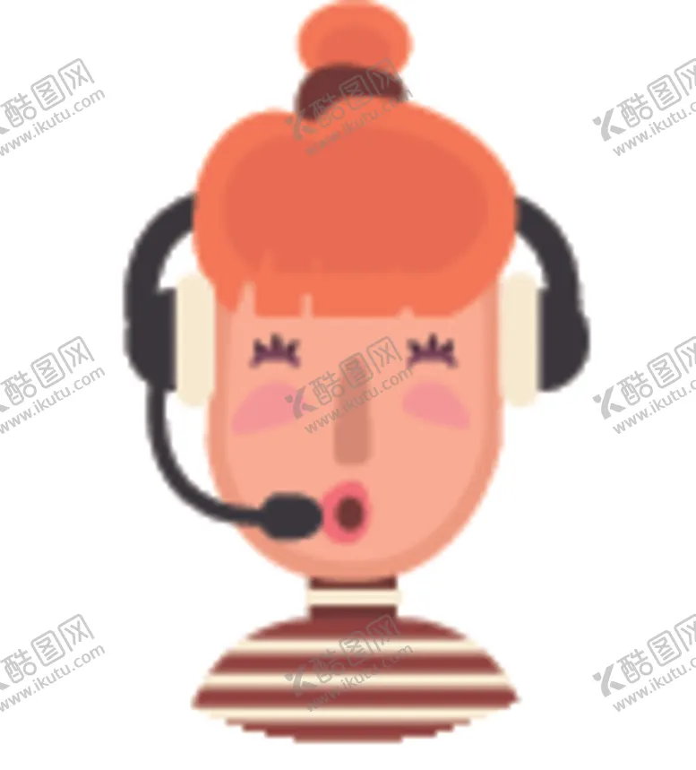 编号：92303006280005038043【酷图网】源文件下载-女客服