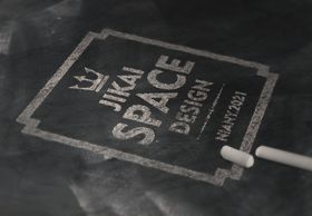 粉笔质感LOGO贴图样机