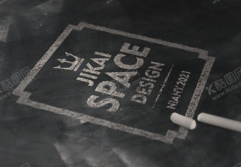 编号：55691209191921517271【酷图网】源文件下载-粉笔质感LOGO贴图样机