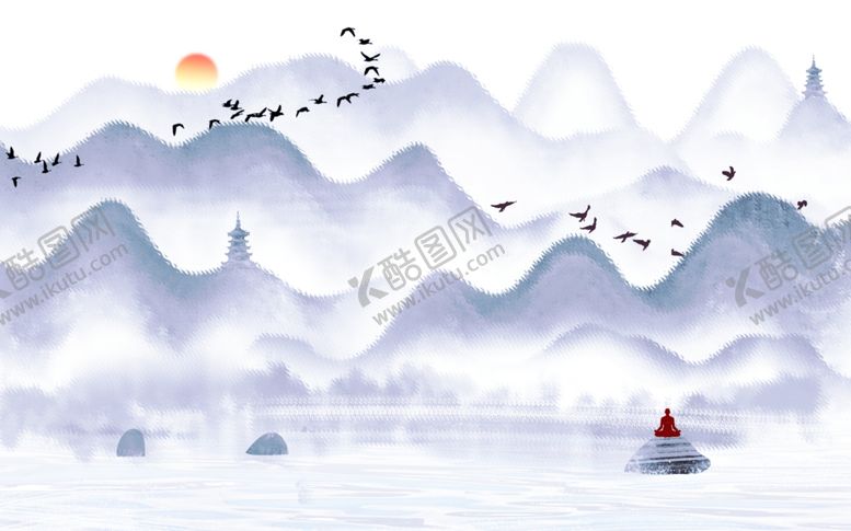 编号：20312804121022094235【酷图网】源文件下载-山水画