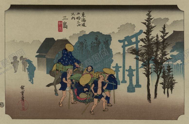编号：25973005181941068416【酷图网】源文件下载-日本街景风景浮世绘