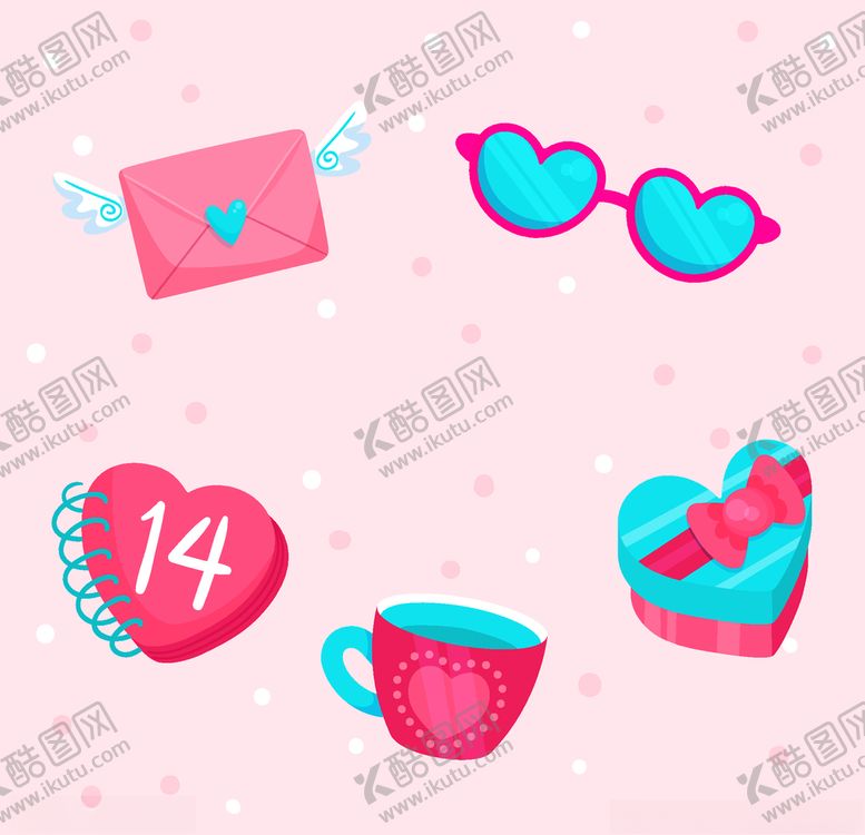 编号：27366105121320594665【酷图网】源文件下载-情人节元素