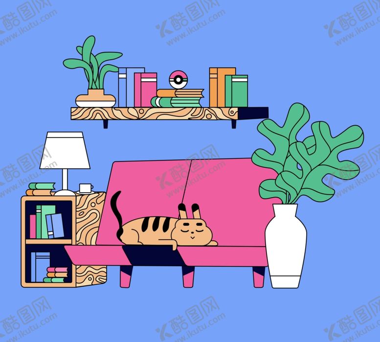 编号：47064510110833232974【酷图网】源文件下载-室内卡通场景