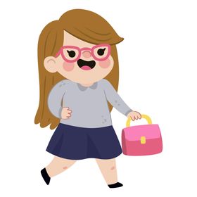 卡通儿童人物形象小孩子学生小朋友