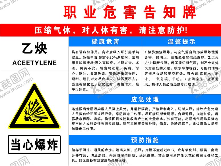 编号：51555901271618434393【酷图网】源文件下载-职业危害牌 