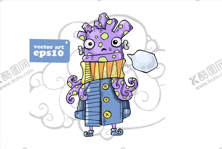 编号：24315510170108091532【酷图网】源文件下载-卡通怪兽