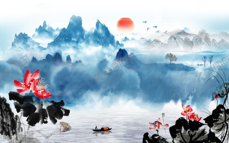 编号：22479510100310179990【酷图网】源文件下载-中式电视背景墙