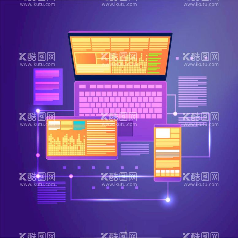 编号：65242411050848377207【酷图网】源文件下载-智能科技插画 