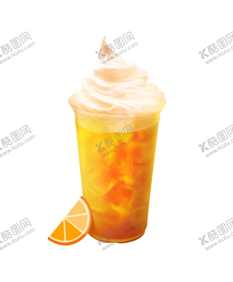 编号：36246311010148527099【酷图网】源文件下载-鲜橙冰淇淋
