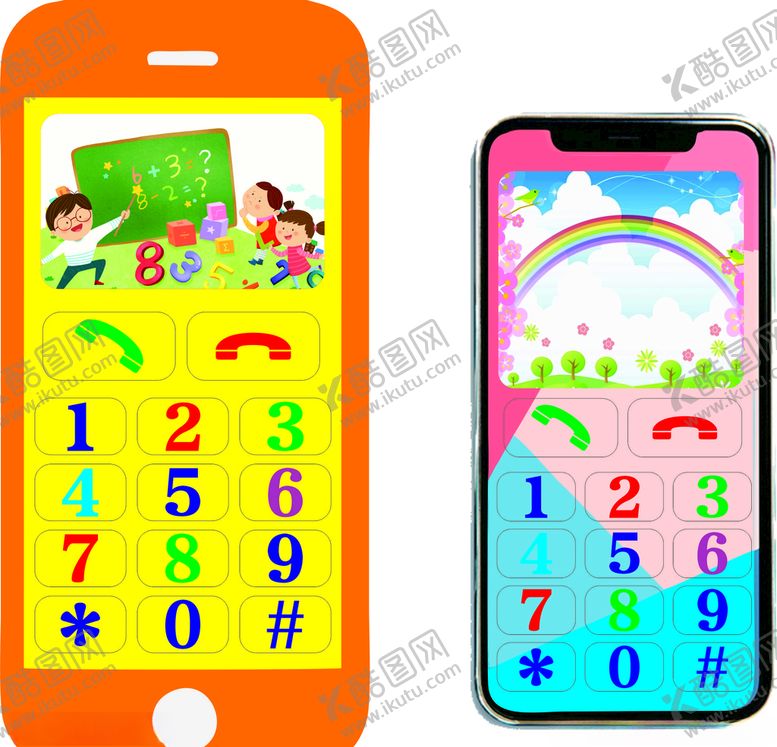 编号：89022409291608425479【酷图网】源文件下载-卡通手机模型