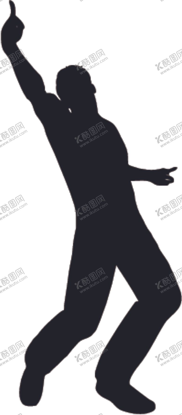 编号：75130806231722013356【酷图网】源文件下载-欢呼的人剪影