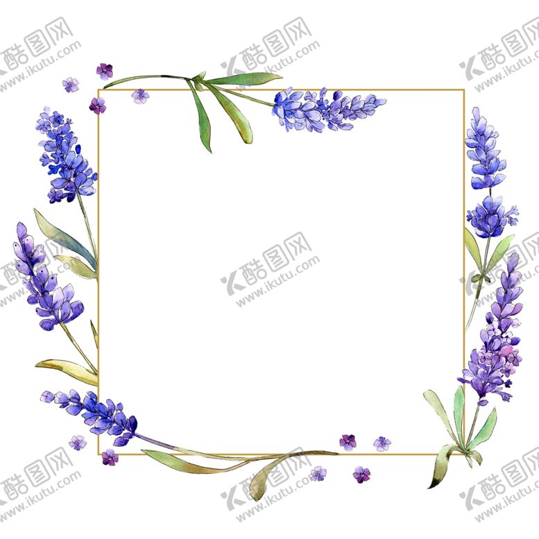 编号：78013210301702147421【酷图网】源文件下载-薰衣草边框