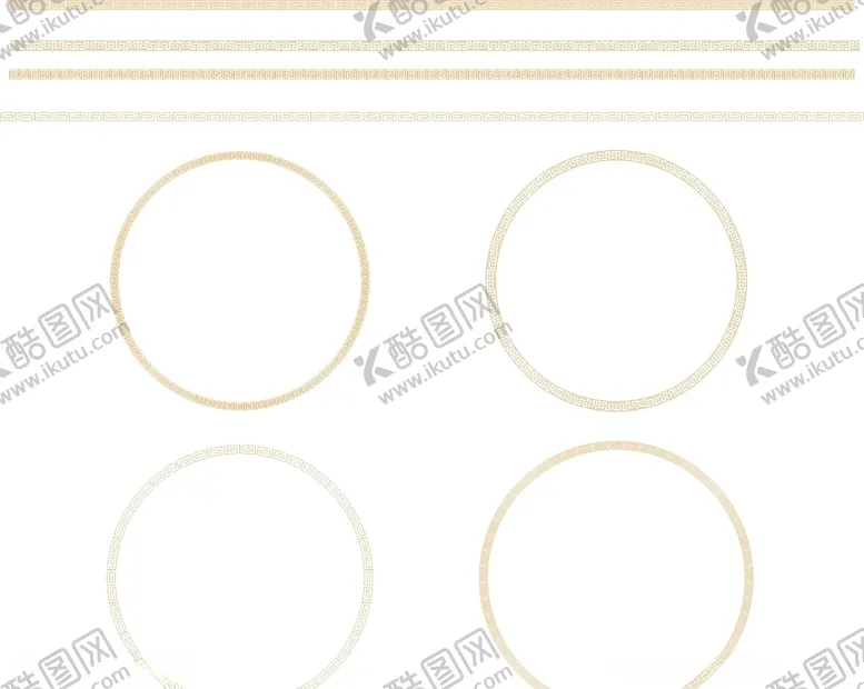 编号：72673206261451188517【酷图网】源文件下载-cdr回形花纹画笔