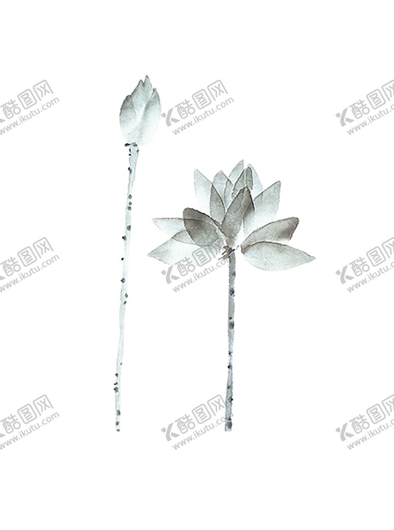 编号：70018405022246209502【酷图网】源文件下载-水墨荷花粉色荷花荷花意境