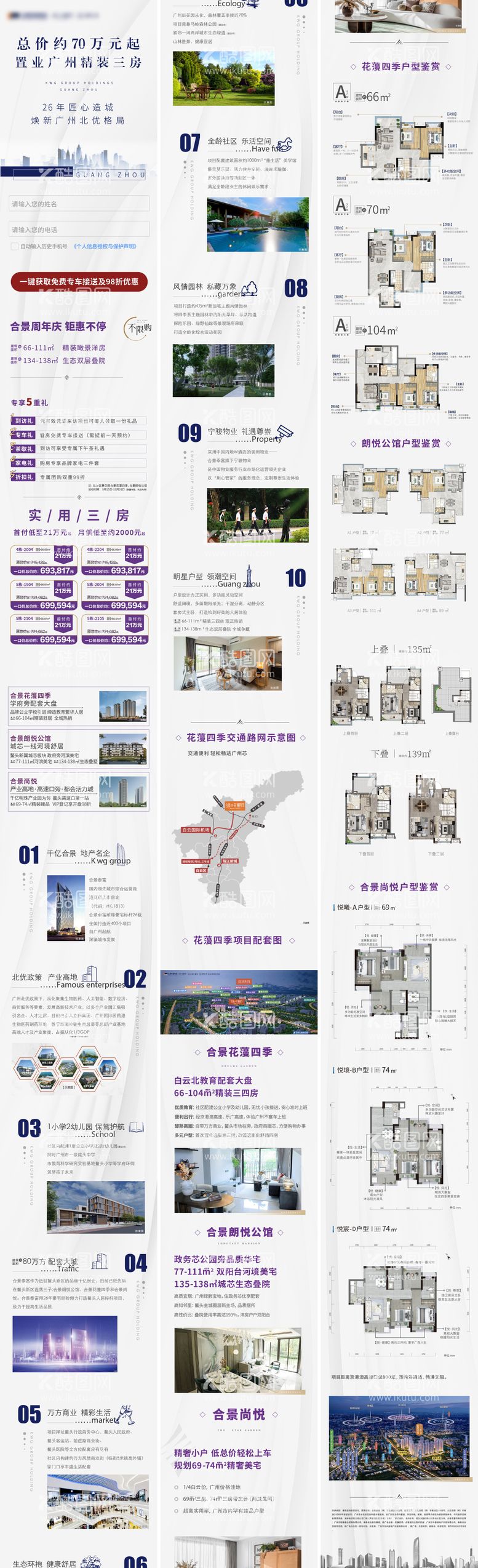 编号：64909711160128083268【酷图网】源文件下载-房地产楼盘价值点长图