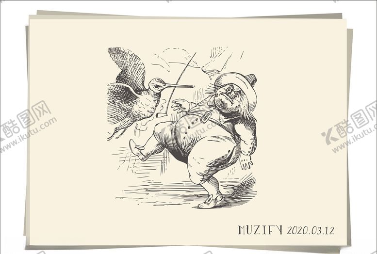 编号：77876110311653414215【酷图网】源文件下载-男子与鸟