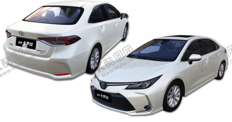 编号：54890406241146422465【酷图网】源文件下载-丰田卡罗拉汽车免扣素材