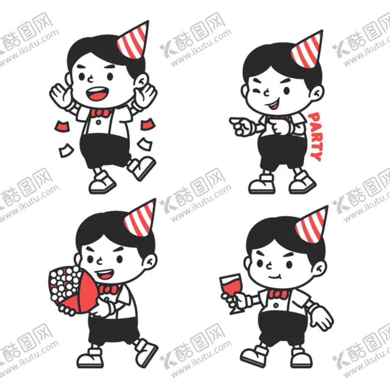 编号：88401112080532514241【酷图网】源文件下载-人物简笔画