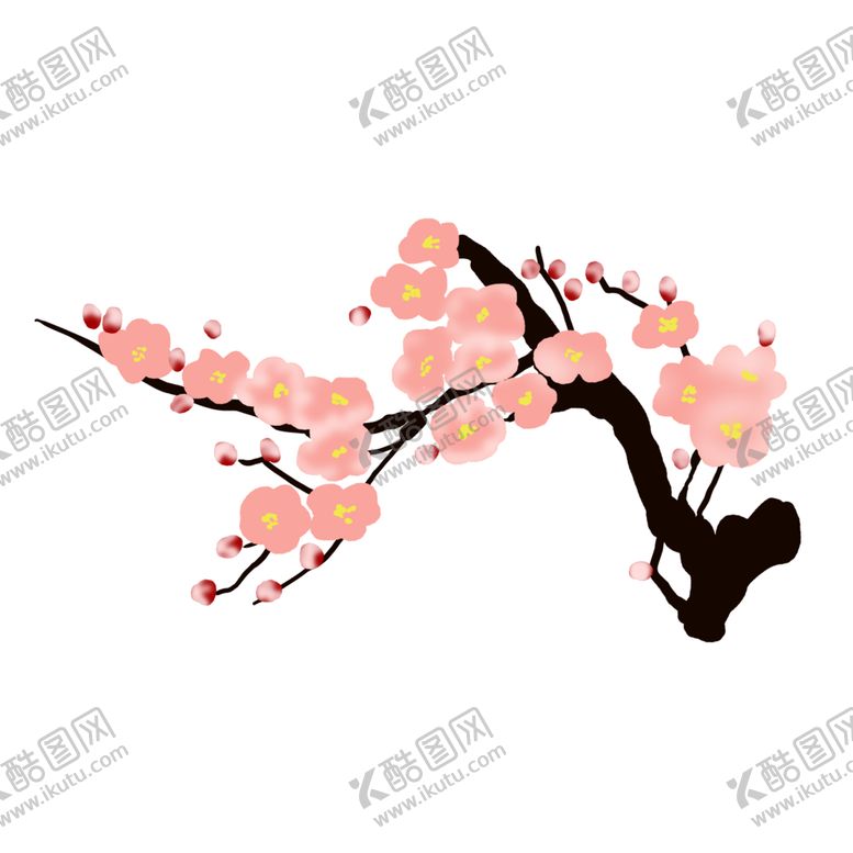 编号：77051805060937288806【酷图网】源文件下载-中国风水墨梅