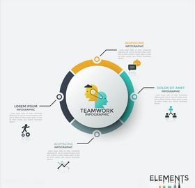 高端商务信息矢量图表