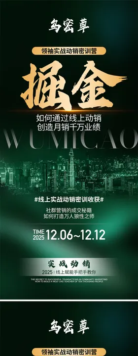 美业高级造势招商海报