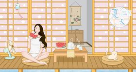 坐着女孩